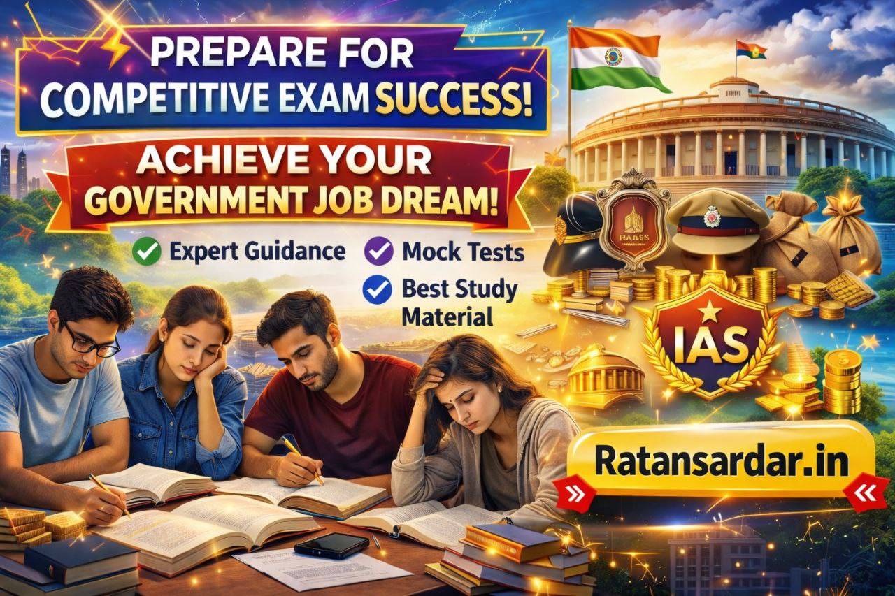 स्पर्धा परीक्षेची तयारी करणारे विद्यार्थी रात्री उशिरापर्यंत अभ्यास करताना – यशासाठी संघर्ष करणारे student life