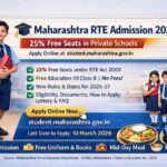 Maharashtra RTE Admission 2026-27 apply online for 25 percent free school admission eligibility last date documents official website