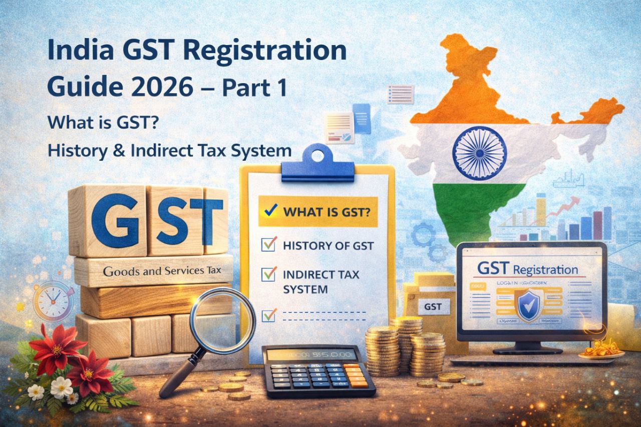 India GST Registration Guide 2026 Part 1 – What is GST, GST History and Indirect Tax System explained