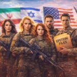 Iran Israel US conflict analysis with military women and men soldiers and global geopolitics theme