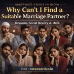 Marriage crisis in India – professional boys and girls from different states discussing why suitable marriage partners are not found | Social reality data guide – ratansardar.in
