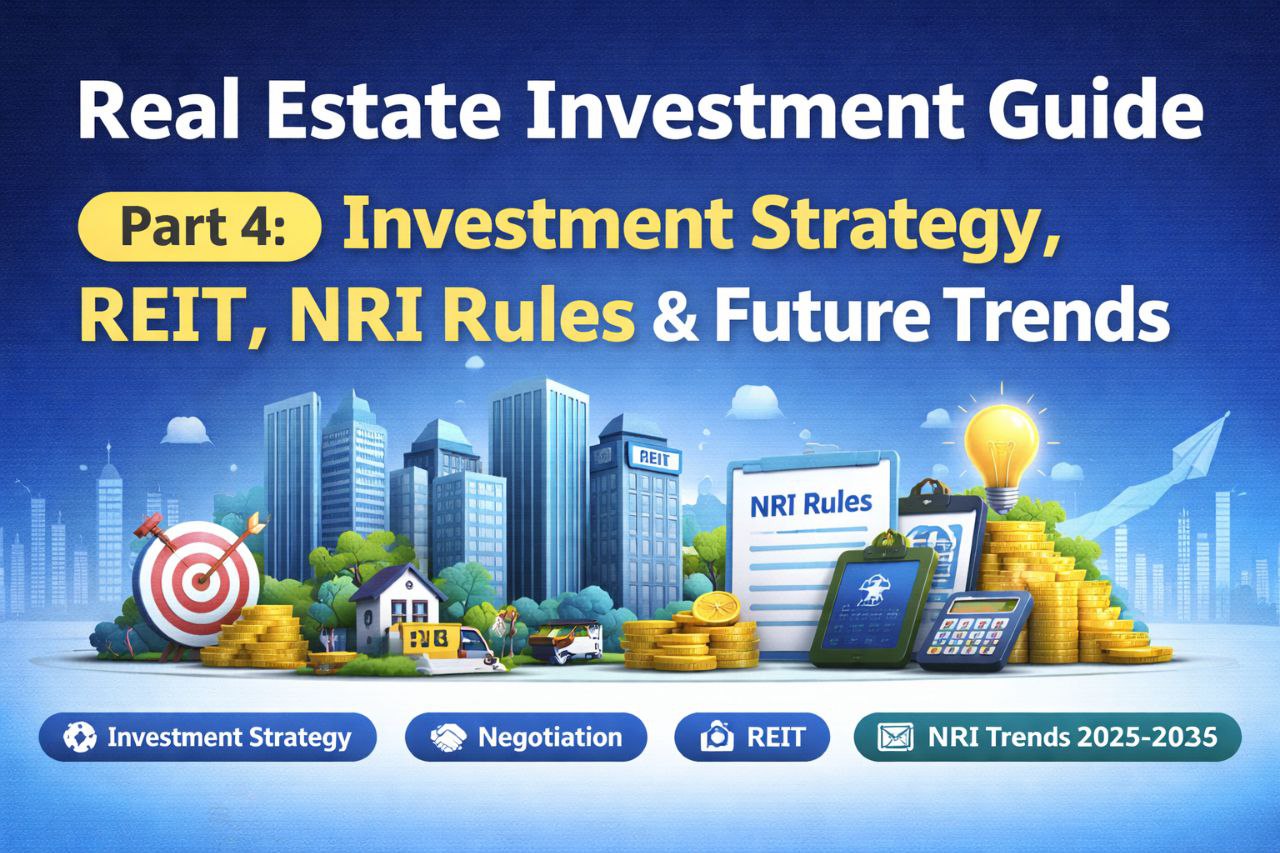Real Estate Investment Guide Part 4 – Investment Strategy, REIT Investment, NRI Property Rules and Future Trends in India