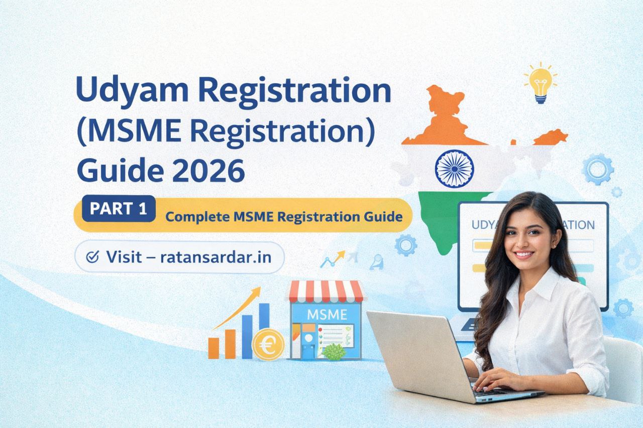 Udyam Registration MSME Registration Guide 2026 India complete business registration process