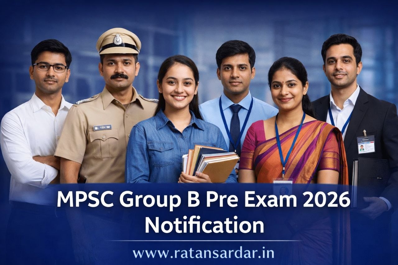 MPSC Group B Pre Exam 2026 Notification - PSI, STI, ASO Jobs