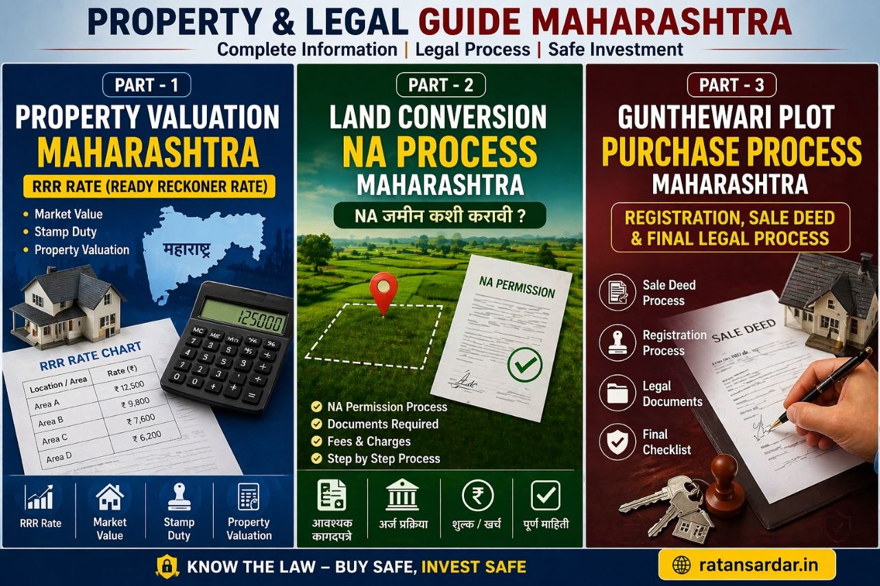 Property valuation Maharashtra, NA conversion process and gunthewari plot guide