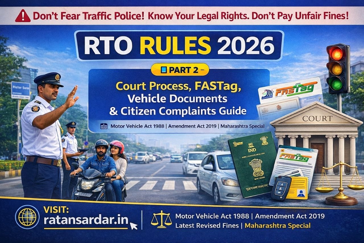 RTO Rules 2026 Part 2 Court Process FASTag Vehicle Documents Guide